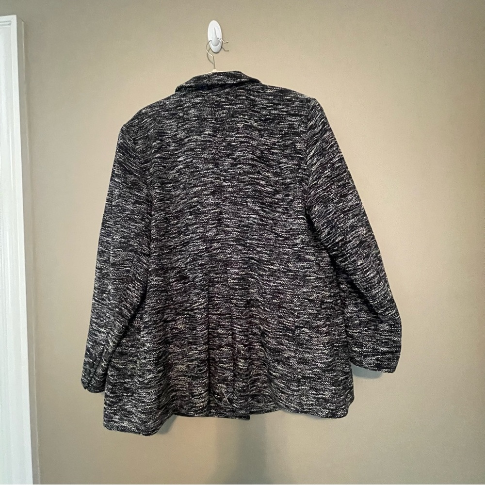 Talbots Plus Petite 22WP Black and White Blazer, EUC - Picture 9 of 12